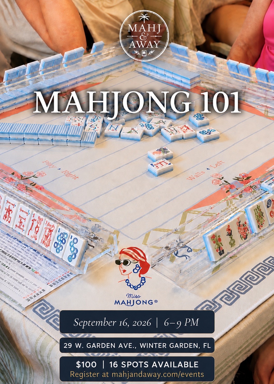 Flyer for Mahjong Night at Tanner Hall · September 16, 2026
